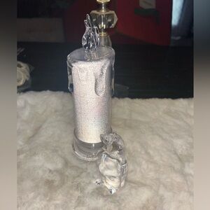 Watson Flameless 7” Candle illuminated with penguin